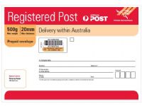 Registered Post B4 envelope