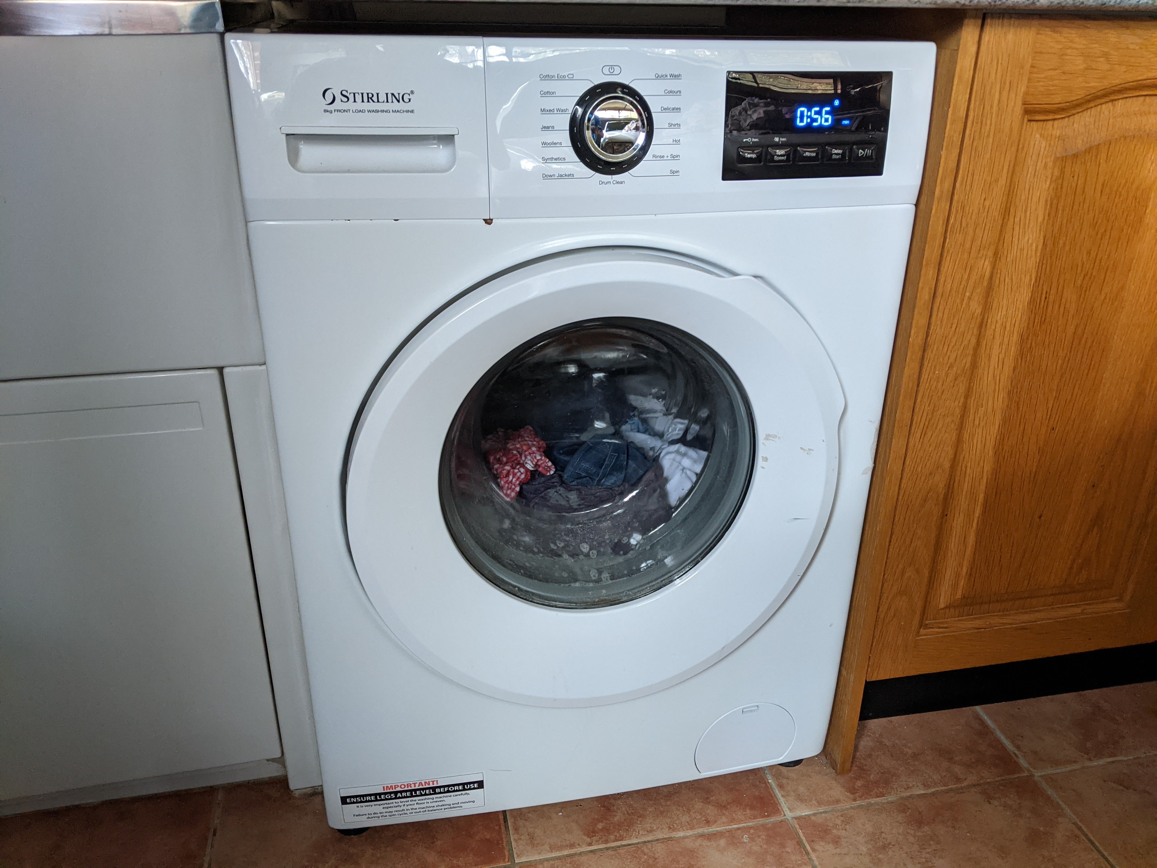 Aldi front deals load washing machine