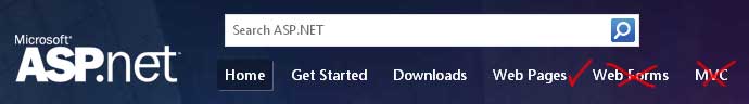 webpages-webforms-mvc
