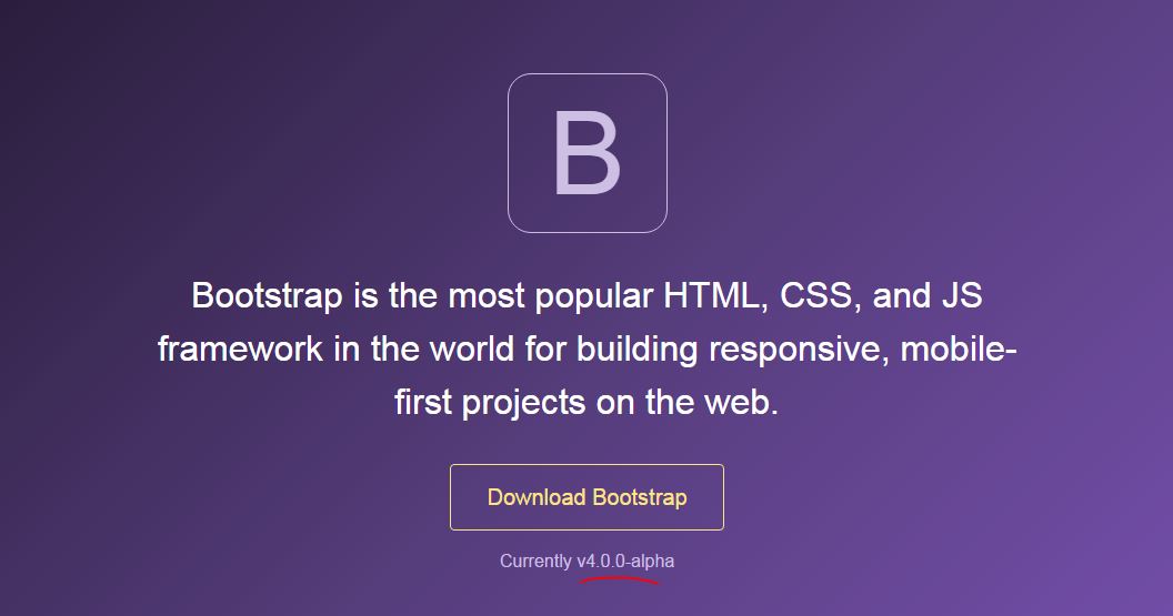 Bootstrap 4 Alpha Release